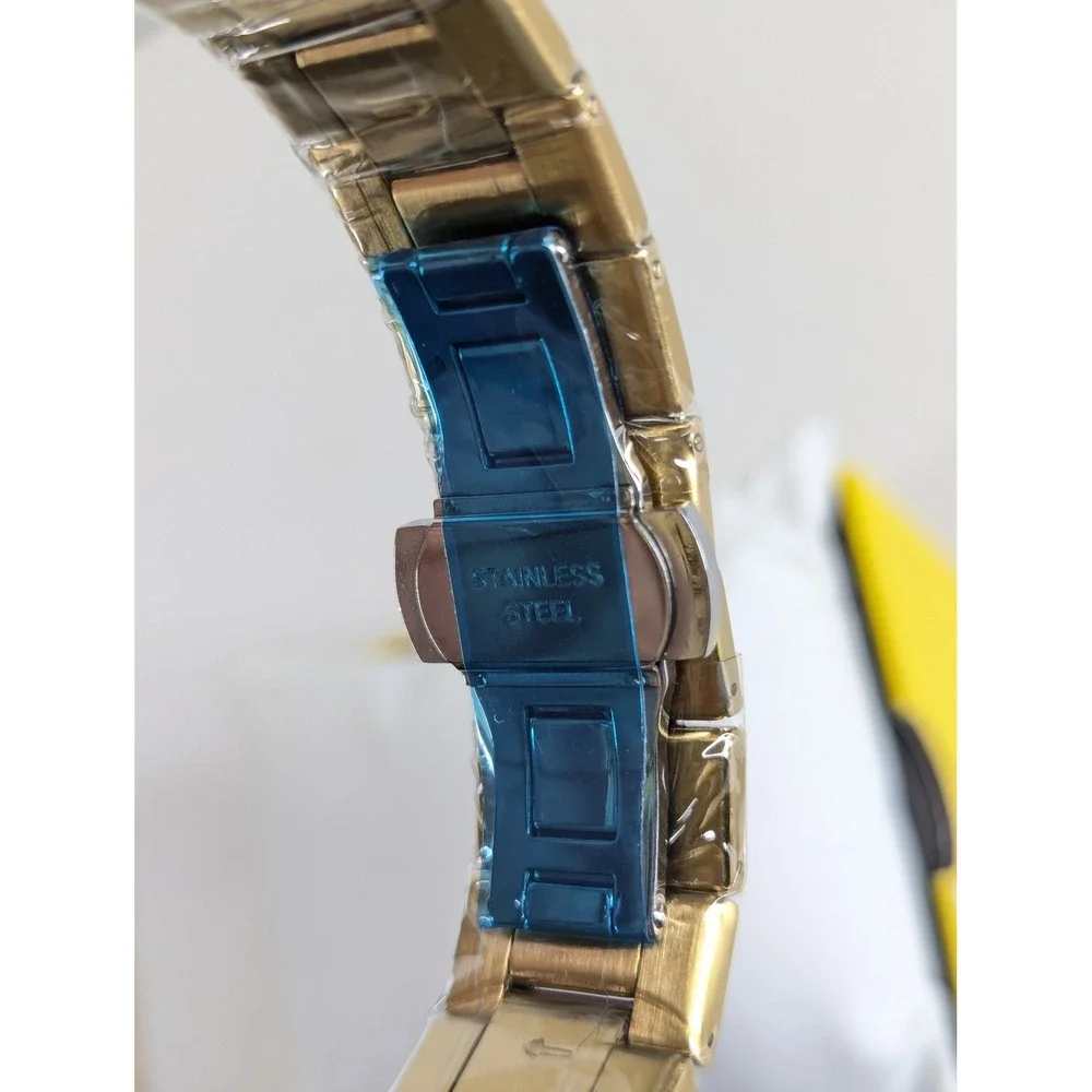 Invicta Celestial Hollis Mens Watch 69193 Gold Tone Black Dial 42mm Quartz New